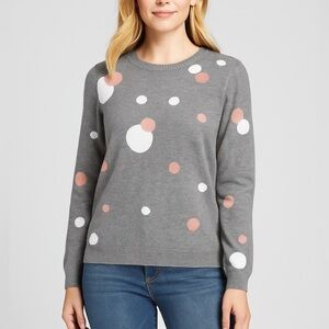 Premise sweater grey color polka‎ dots, size Large
